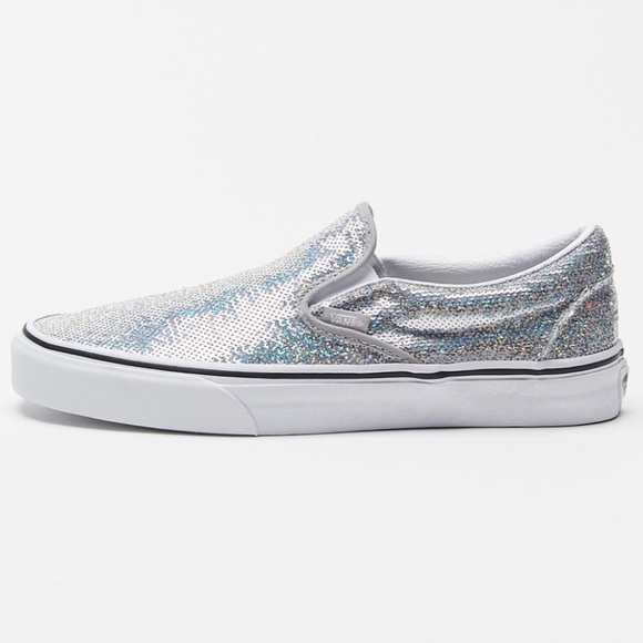 Silver iridescent sequin Vans - Picture 5 of 11